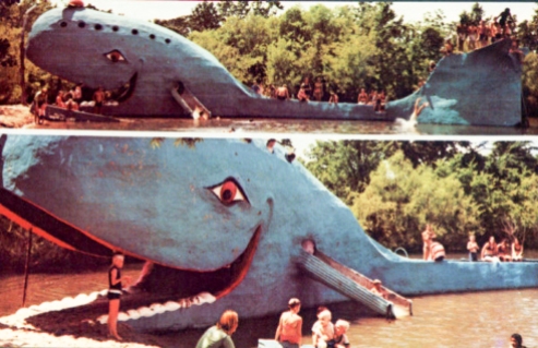 For Features, Heather Warlick. Postcard of the Blue Whale at Nature's Acres, Catoosa. Photo Provided ORG XMIT: KOD